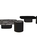 Giorgetti Mia Modern Coffee Table Side Table Combination Marble Coffee Table Side Table Corner Table 3d model