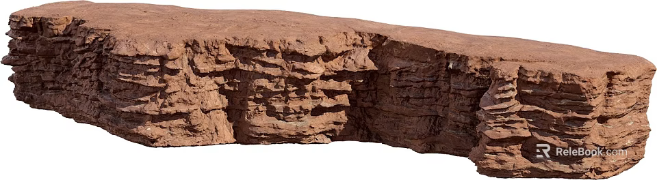 Natural Stone And Wood Craft With Textured Surfaces And Rustic Design Elements 3d model