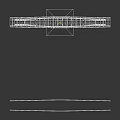 Modern Arch Bridge Design With Curved Structure Roadway And Pedestrian Walkway