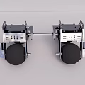 ferromagnetic wall-climbing robot 3d model