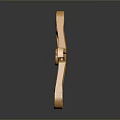 Golden Metal Daily Life Product With Curved Design Ring Shaped Structure And Reflective Finish