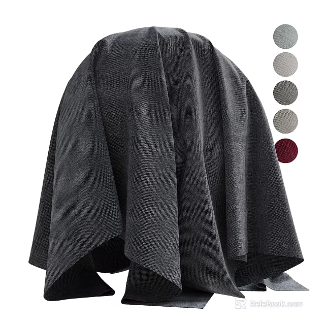 Ceiling Drapery Textured Fabric With Multiple Color Options And Modern Design 3d model