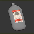Liquid Chlorine Disinfectant Household Cleaning Product In White Plastic Bottle For Daily Use
