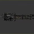 Heavy Duty Mechanical Weapon With Metallic Finish And Intricate Tactical Structure