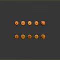 Various Fresh Vegetable Pumpkins Featuring Carved Smiling Faces Arranged Together