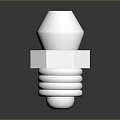High Precision Silver Metal Threaded Bolt Component for Durable Computer Hardware Assembly