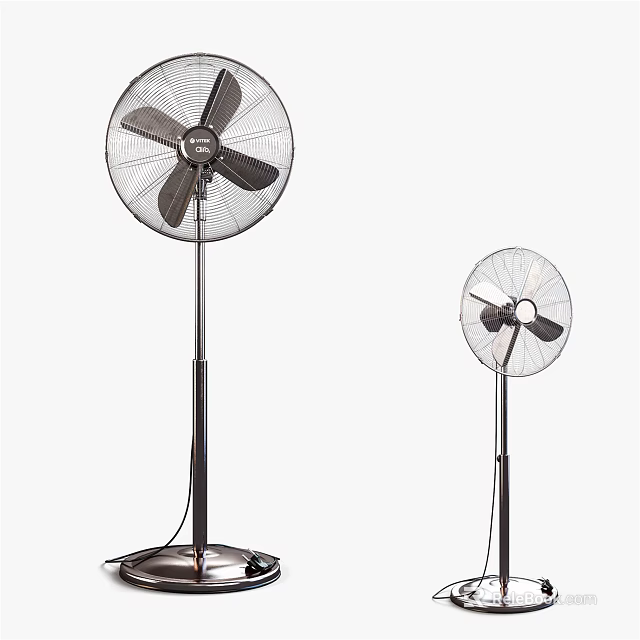Standing and Table Air Conditioning Fans Efficient Cooling for Home Office Use 3d model 