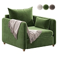 Modern Single Sofa Casual Single Sofa 3d model