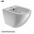Modern White Wall Mounted Toilet With Sleek Ceramic Bathroom Design
