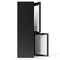 Modern Black Side by Side Refrigerator Freezer With Sleek Design And Freezer Drawer
