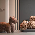 Designer Animal Shaped And Striped Bean Bag Chairs With Stylish Design For Modern Interiors