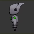 Industrial Robot Single Wheel Robot Double Wheel Robot Assistant Small Robot 3d model