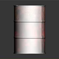 Rusty Red Barrel For Storing Homemade Food Ingredients In Pantry