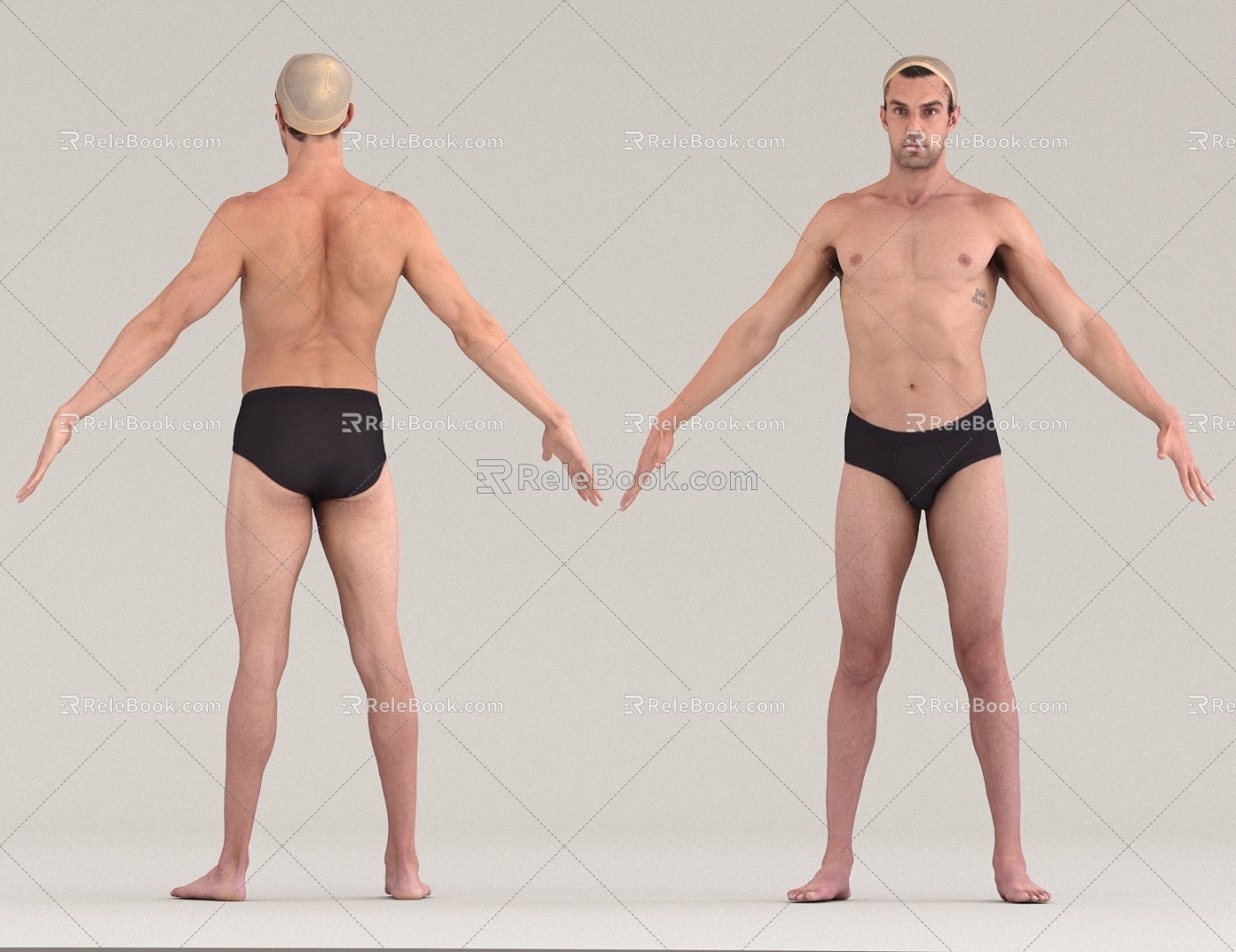 Men's Fitness Sports Body Shows Male Athletes 3d model