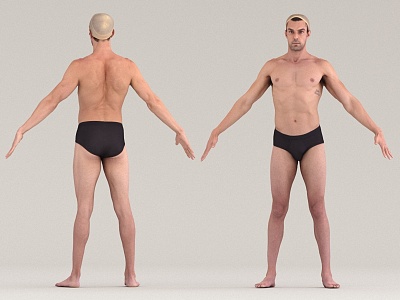 Men's Fitness Sports Body Shows Male Athletes 3d model