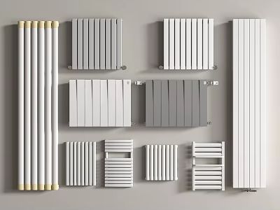 Different Types Of Radiators For Home Heating 3d model Different Types Of Radiators For Home Heating 3d model