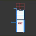 TIGER Industrial Mechanical Device With Blue White Structure And Red Safety Guardrail