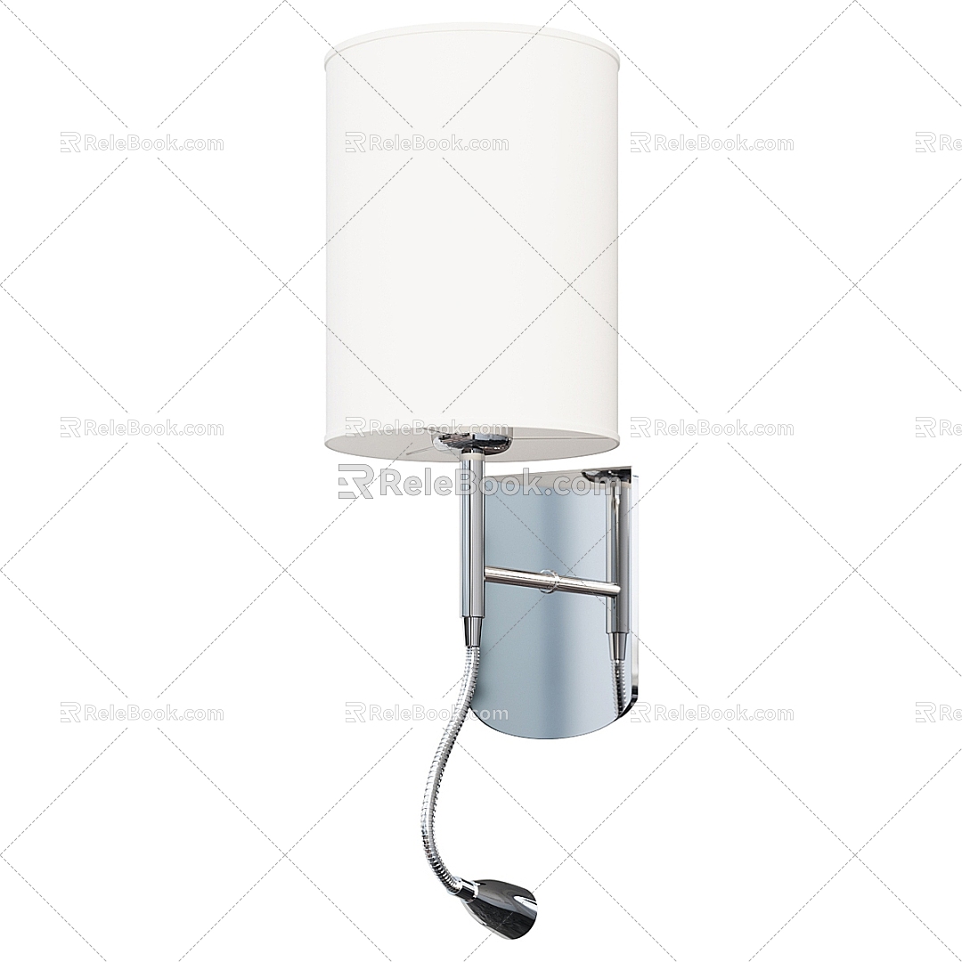 Modern metal wall lamp 3d model