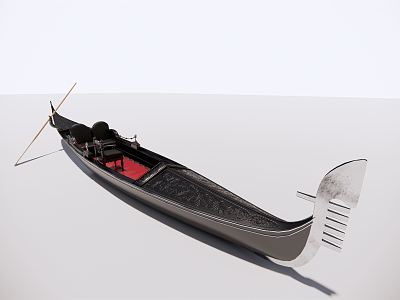 Modern Boat Flower Carving Boat model