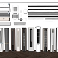 Air Conditioning Vertical Air Conditioning Hanging Air Conditioning Central Air Conditioning Air Conditioning Air Outlet Gree Air Conditioning Hanging 3d model