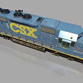 Modern Train 3d model