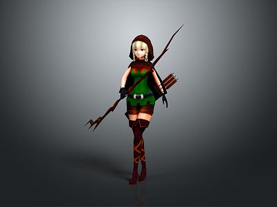 Cosplay Costume Female Archer Costume Anime Costume Anime Costume model