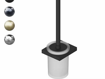 Daily Washing Supplies With Colorful Balls Black Rod And White Base Design 3d model