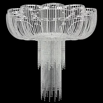 Modern jellyfish crystal chandelier 3d model