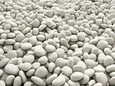 Modern landscape stone pebbles 3d model