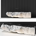 Modern Stone Textured Wall Lamp With Unique Design For Contemporary Interior Decor 3d model