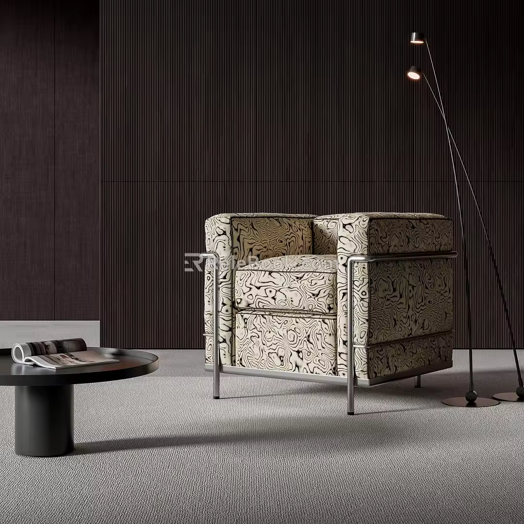 Modern Single Sofa 3d model