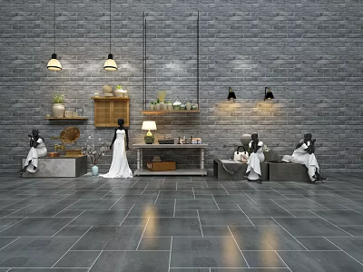 Modern model decorations 3d model