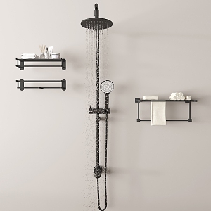 Shower stainless steel shower 3d model