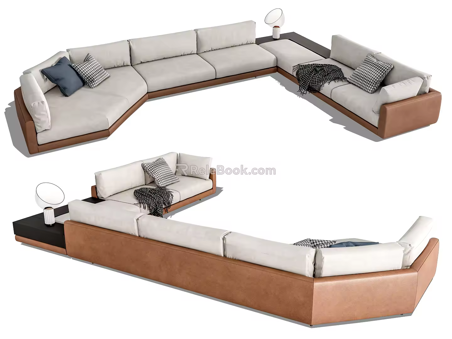 Modern Corner Sofa Multiplayer Sofa Combination Sofa 3d model