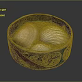 Marine Animals Shells In Decorative Round Box With Sand And Patterns