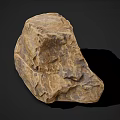 Natural Rough Stone And Wood Material For Decorative Craft Projects