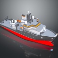 Research ship Research ship Research ship Scientific research ship 3d model