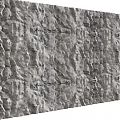3D Textured Wall Decor With Intricate Stone Pattern And Relief Design 3d model