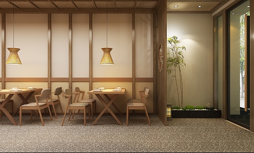 Japanese Restaurant 3d model