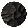 Modern Metallic Round Wall Decor With Textured Abstract 3D Design For Home Interior