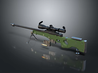 Modern Sniper Gun Sight Sniper Rifle Sci-Fi Sniper Rifle 3d model Modern Sniper Gun Sight Sniper Rifle Sci-Fi Sniper Rifle 3d model