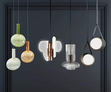 Modern chandelier 3d model