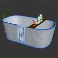 Modern Bathtub Deluxe Bathtub Large Bathtub Household Ceramic Bathtub 3d model