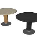 Nordic Dining Table Combination Solid Wood Dining Table Round Dining Table UFO Dining Table I-shaped Dining Table Rock Plate Dining Table 3d model