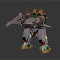 Mech Warrior Mech Soldier Machine Battlearm Mechanical Battlearm Machine Fighter Robot 3d model