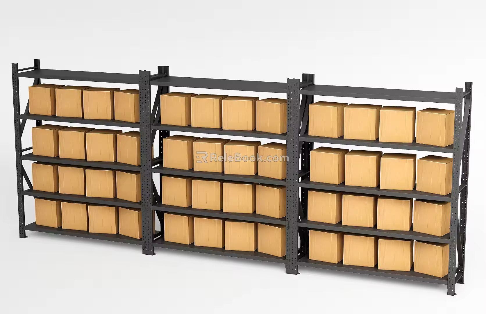 Modern shelf express rack 3d model