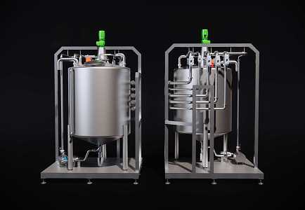 Modern fermentation tank reactor 3d model