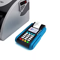 Commercial Equipment Money Counter With Digital Display Banknotes And POS Terminal Keypad