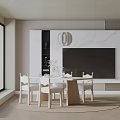 Modern table combination 3d model