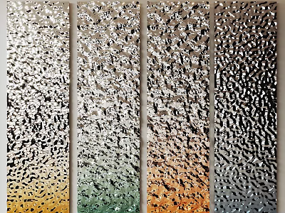 Decorative Textured Wall Panels With Four Gradient Color Designs For Interior Decor 3d model